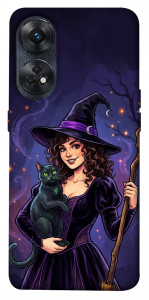 Чохол Witch and cat для Oppo Reno 8 T 4G