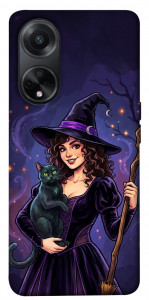 Чохол Witch and cat для Oppo A58 4G