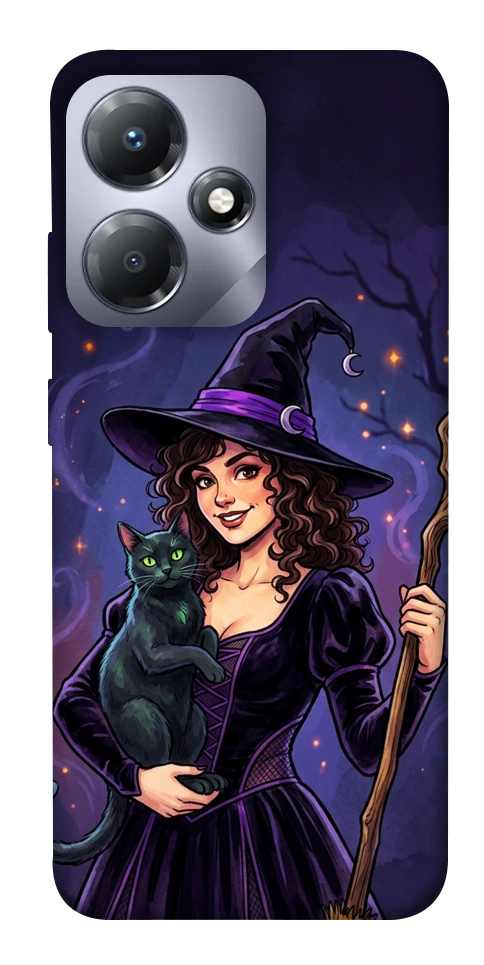 Чохол Witch and cat для Infinix Hot 30 Play