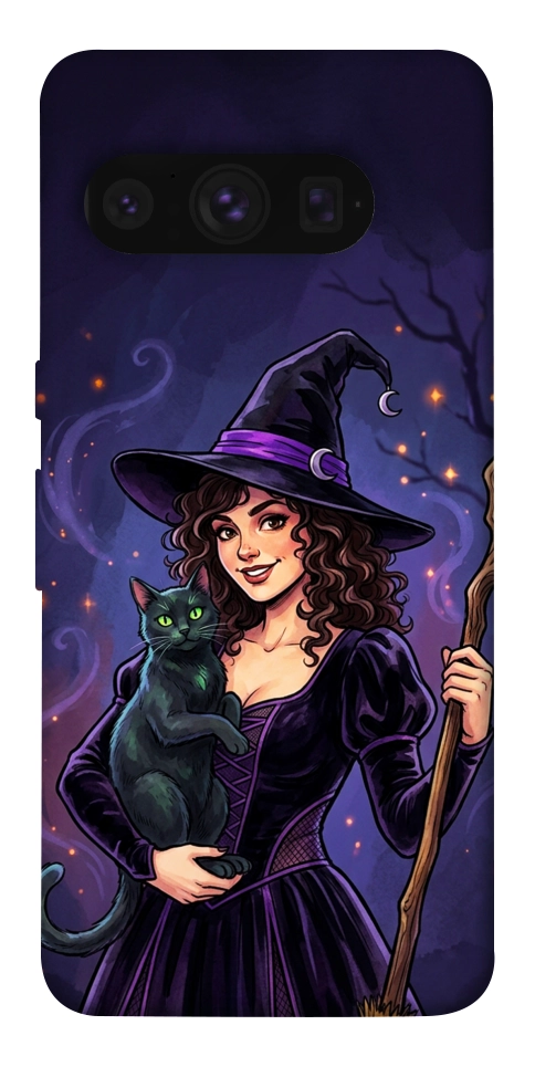 Чехол Witch and cat для Google Pixel 8 Pro
