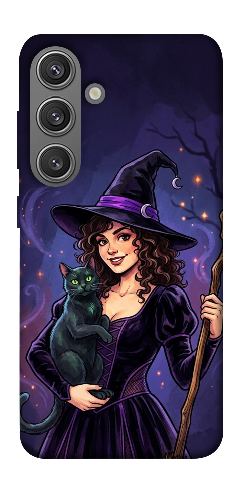 Чохол Witch and cat для Galaxy S24