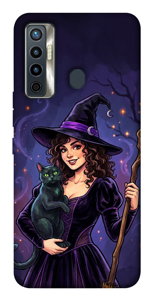Чехол Witch and cat для TECNO Camon 17