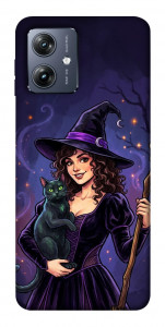 Чехол Witch and cat для Motorola Moto G54