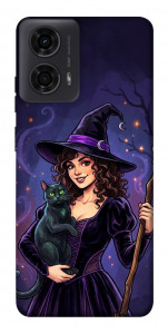 Чехол Witch and cat для Motorola Moto G24