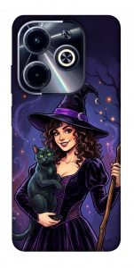 Чохол Witch and cat для TECNO Spark Go 2024