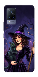 Чехол Witch and cat для Vivo V21