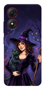 Чехол Witch and cat для ZTE Blade A34 4G