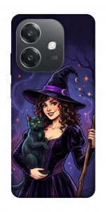 Чехол Witch and cat для Oppo А3х 4G