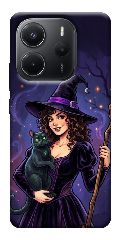 Чехол Witch and cat для Xiaomi Redmi Note 14 4G (Int. version)