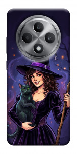 Чохол Witch and cat для Oppo Reno 12 F 4G