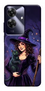 Чехол Witch and cat для Realme Note 60