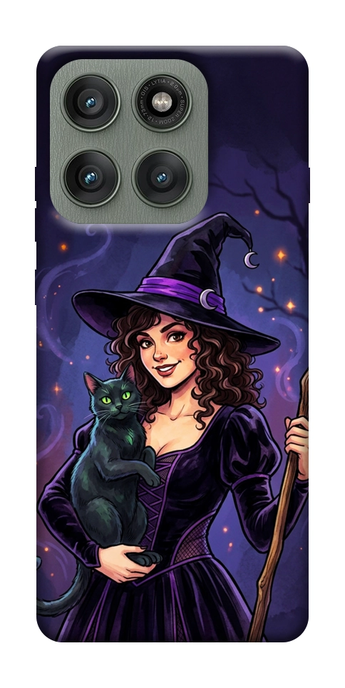 Чехол Witch and cat для Motorola Edge 60 Pro