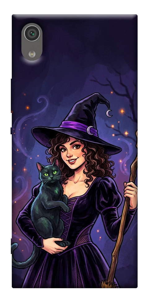 Чохол Witch and cat для Sony Xperia XA1