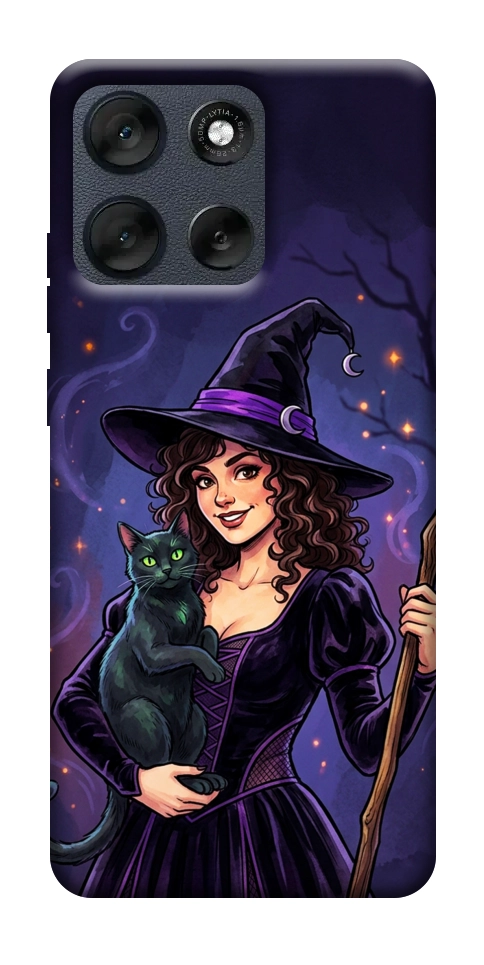 Чехол Witch and cat для Motorola Moto G56 5G