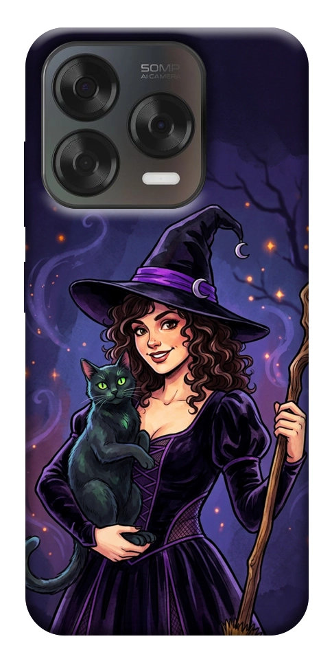 Чехол Witch and cat для ZTE Nubia V70 Design