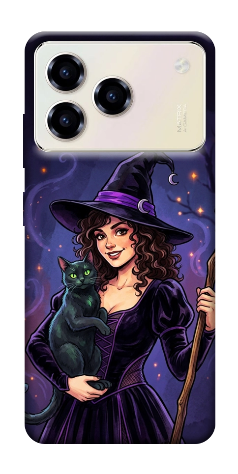 Чохол Witch and cat для ZTE Blade A76 4G