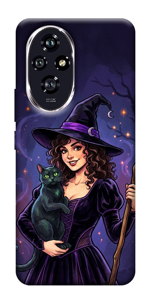 Чехол Witch and cat для Huawei Honor 200