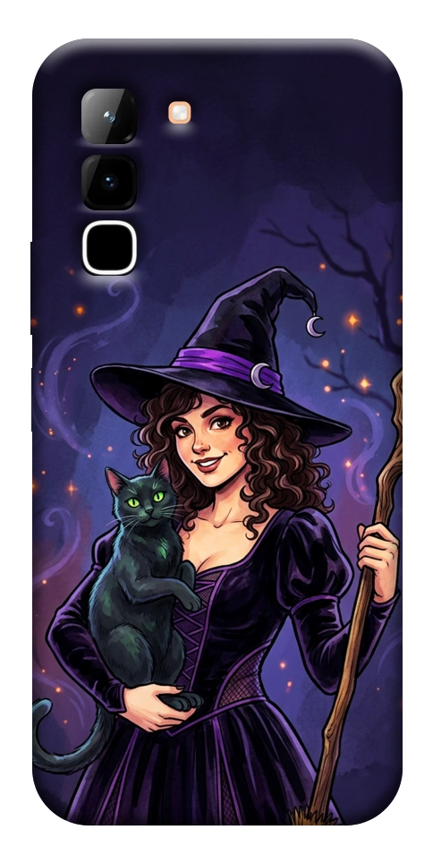 Чохол Witch and cat для Infinix Hot 70