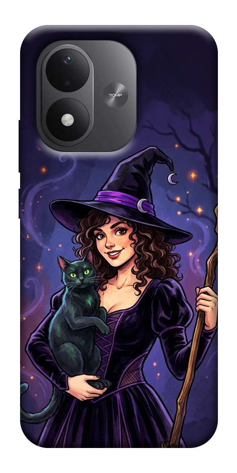 Чехол Witch and cat для Xiaomi Redmi Note 17