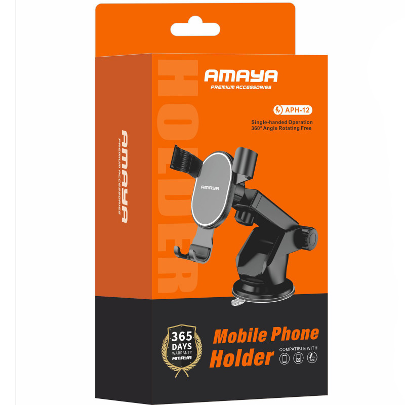 Фото Автотримач Amaya APH-12 (center console) (Black) на vchehle.ua