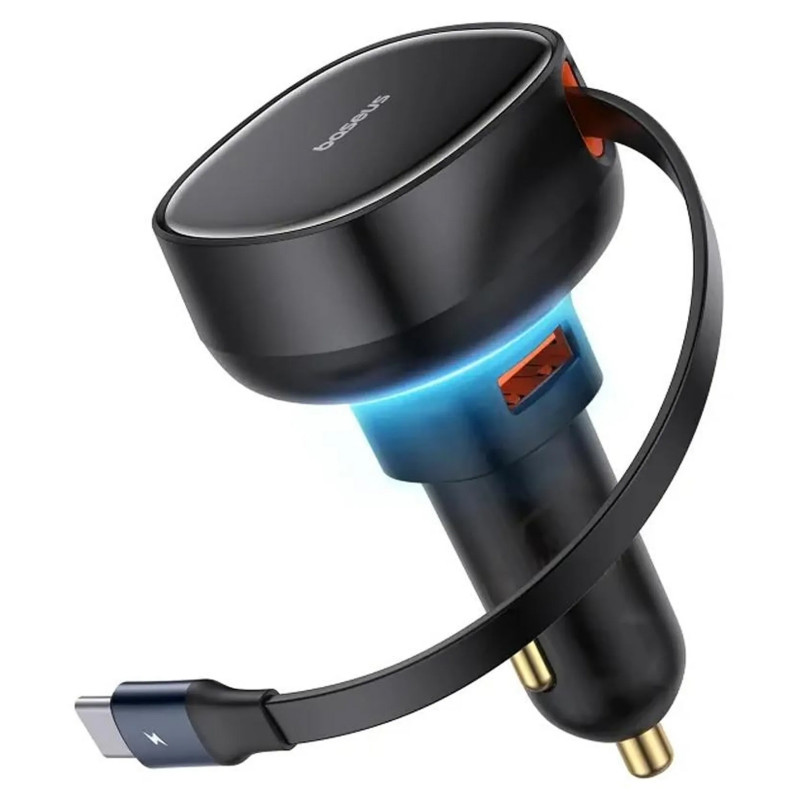 АЗУ Baseus Enjoyment Pro PD60W with retractable cables (1USB-A/1C/1L) (C00057802111)