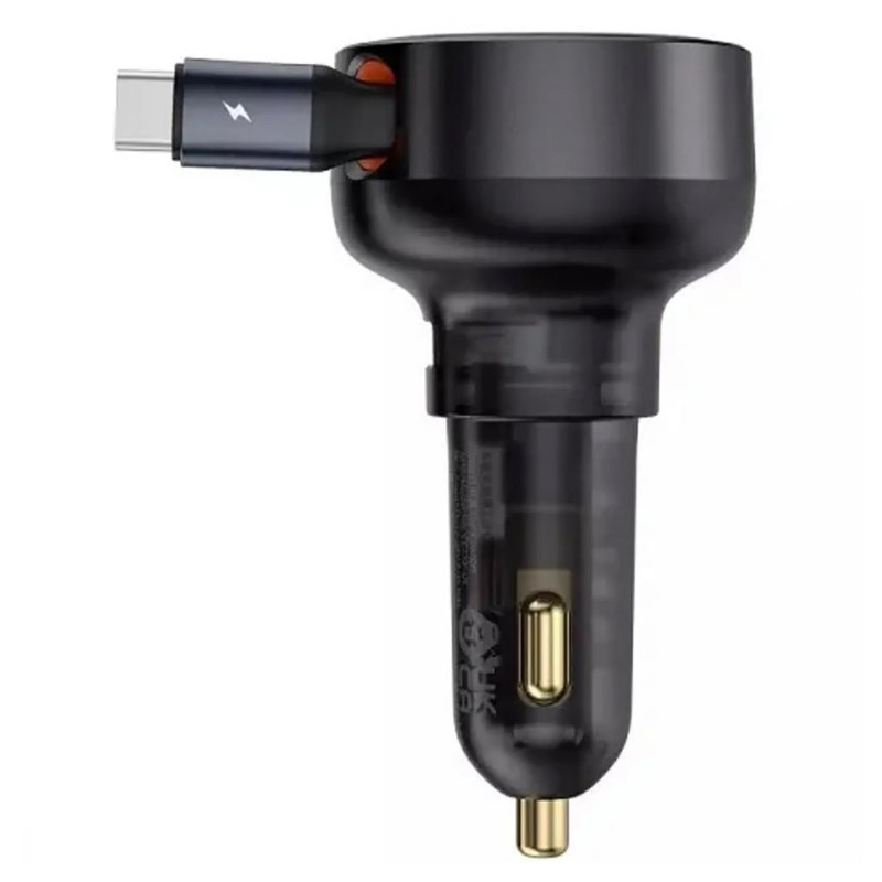 АЗУ Baseus Enjoyment Pro PD60W with retractable cables (1USB-A/1C/1L) (C00057802111) (Cluster Black) в магазине vchehle.ua