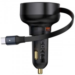 АЗУ Baseus Enjoyment Pro PD60W+QC3.0 with retractable cable (1USB-A/1C) (C000578)