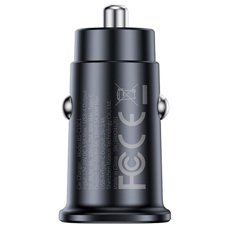 Фото АЗУ Baseus GoTrip DP1 PD30W (2USB-C) (C00072300123) (Cosmic Black) в магазине vchehle.ua