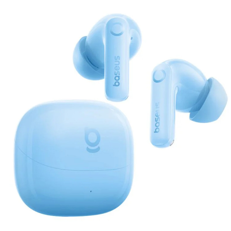 Беспроводные TWS наушники Baseus Bass BP1 ANC+ENC (App) (A00107) (Galaxy Blue) в магазине vchehle.ua