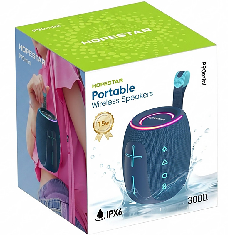 Фото Bluetooth колонка Hopestar P90 mini 15W (Blue) в магазине vchehle.ua
