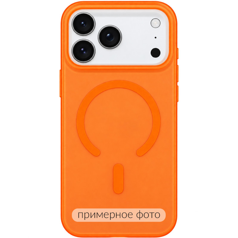 Чехол PC Matte Color with Magnetic Fit для Apple iPhone 16 Pro Max (6.9") (Orange)