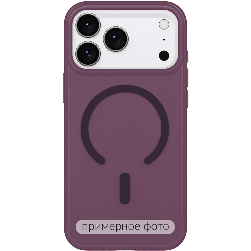 Чехол PC Matte Color with Magnetic Fit для Apple iPhone 16 Pro Max (6.9") (Dark Cherry)