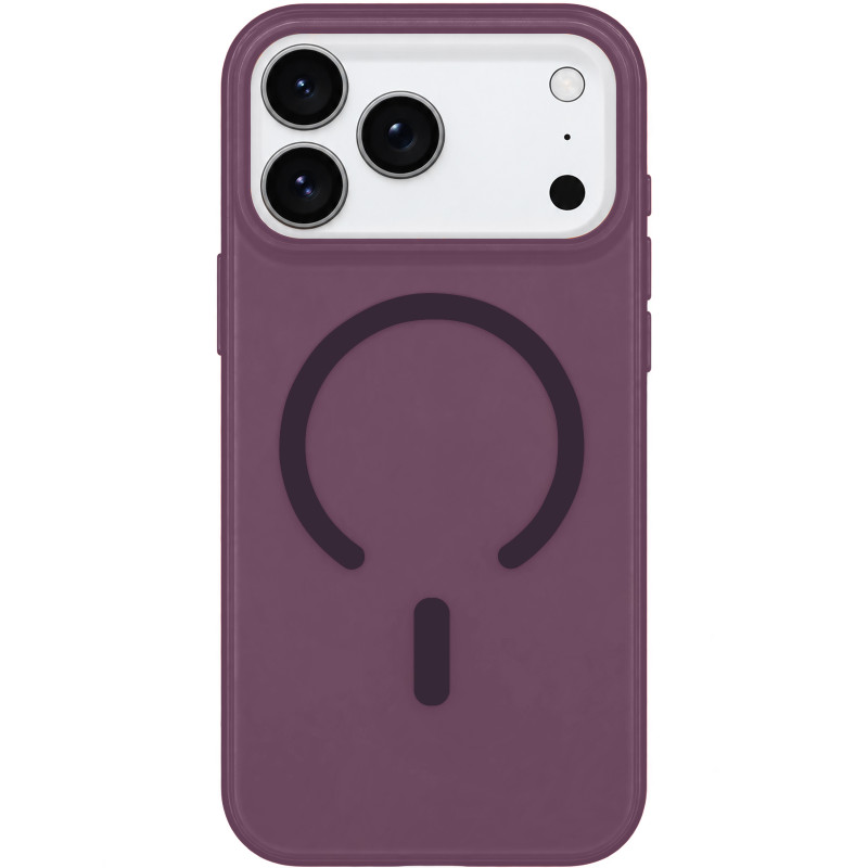 Чехол PC Matte Color with Magnetic Fit для Apple iPhone 17 Pro / 18 Pro (6.3") (Dark Cherry)