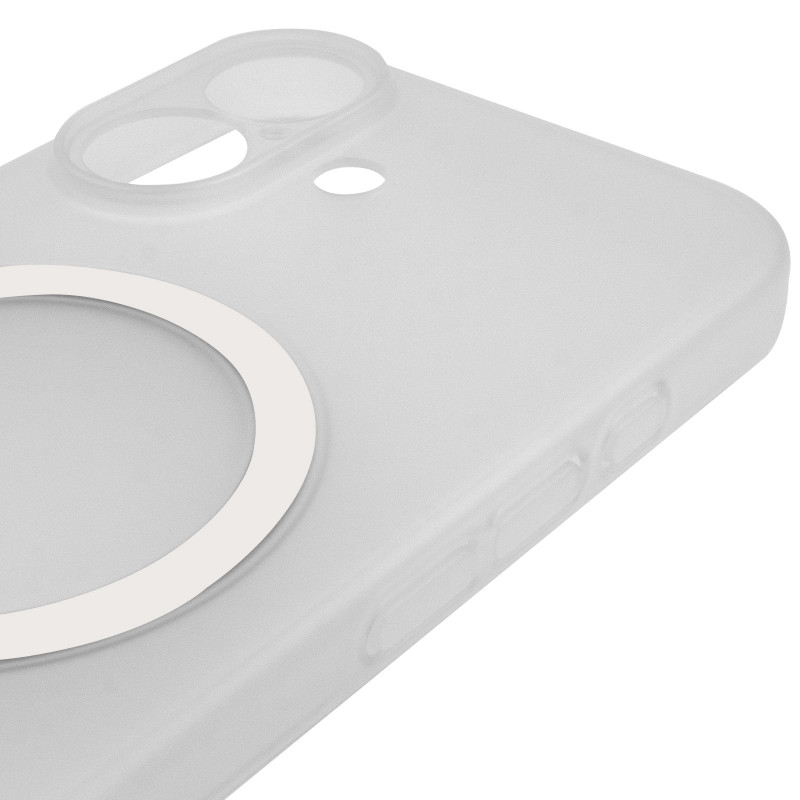 Купить Чехол PC Slim Matte with Magnetic Fit (camera button) для Apple iPhone 17 (6.3") (White) на vchehle.ua