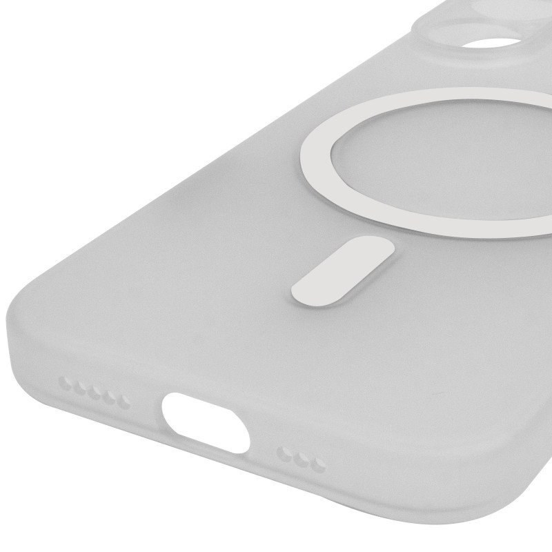 Заказать Чехол PC Slim Matte with Magnetic Fit (camera button) для Apple iPhone 17 (6.3") (White) на vchehle.ua