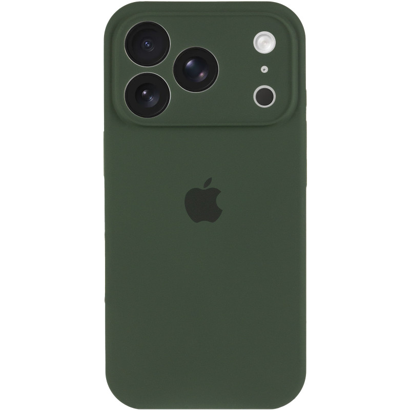 Фото Чехол Silk Full Camera Protective (AA) для Apple iPhone 17 Pro Max (6.9") (Зеленый / Cyprus Green) на vchehle.ua