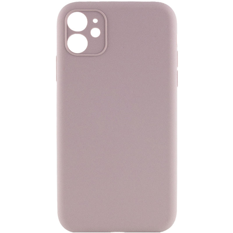 Чехол Silk Full Camera Protective (AA) NO LOGO для Apple iPhone 12 (6.1") (Серый / Lavender)