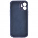 Фото Чехол Silk Full Camera Protective (AA) NO LOGO для Apple iPhone 12 (6.1") (Темно-синий / Midnight blue) на vchehle.ua