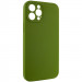 Фото Чехол Silk Full Camera Protective (AA) NO LOGO для Apple iPhone 12 Pro (6.1") (Зеленый / Dark Olive) на vchehle.ua