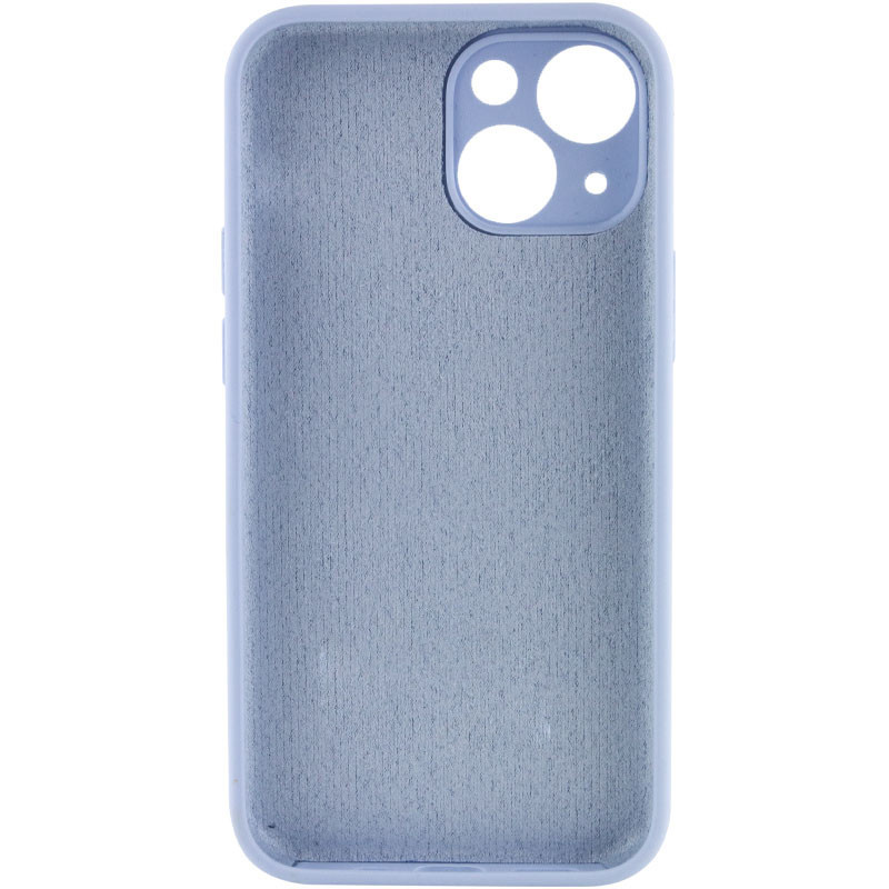 Фото Чехол Silk Full Camera Protective (AA) NO LOGO для Apple iPhone 13 (6.1") (Голубой / Lilac Blue) на vchehle.ua