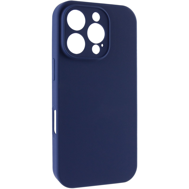 Чехол Silk Full Camera Protective (AA) NO LOGO для Apple iPhone 16 Pro (6.3") (Синий / Deep navy)