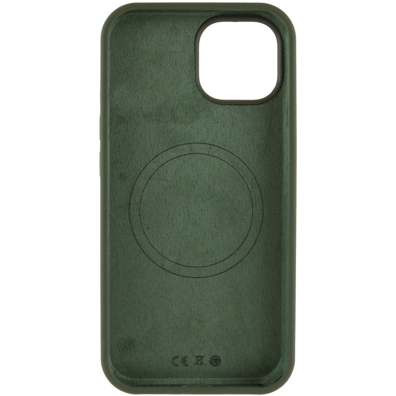 Фото Чехол Silk Full Protective (AA) NO LOGO with Magnetic Fit для Apple iPhone 15 (6.1") (Зеленый / Cyprus Green) в магазине vchehle.ua