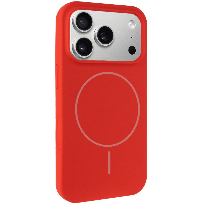 Чехол Silk Full Protective (AA) NO LOGO with Magnetic Fit для Apple iPhone 17 Pro Max (6.9") (Красный / Red)