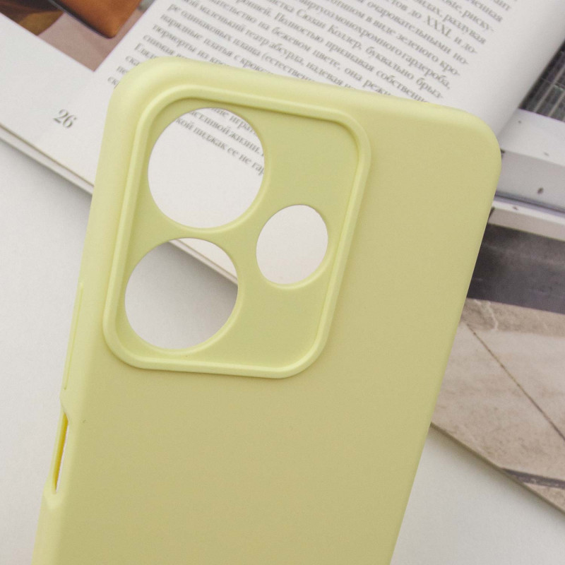 Купити Чохол Silicone Cover Lakshmi Full Camera (AA) на Xiaomi Redmi 13 4G / Poco M6 4G (Жовтий / Mellow Yellow) на vchehle.ua