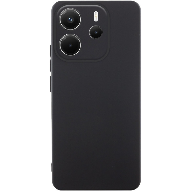 Чохол Silicone Cover Lakshmi Full Camera (AA) на Xiaomi Redmi Note 14 4G (Int. version) (Чорний / Black)