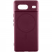 Чехол Silicone Cover Lakshmi Full Camera (AA) with Magnetic Fit для Google Pixel 7 (Бордовый / Marsala)