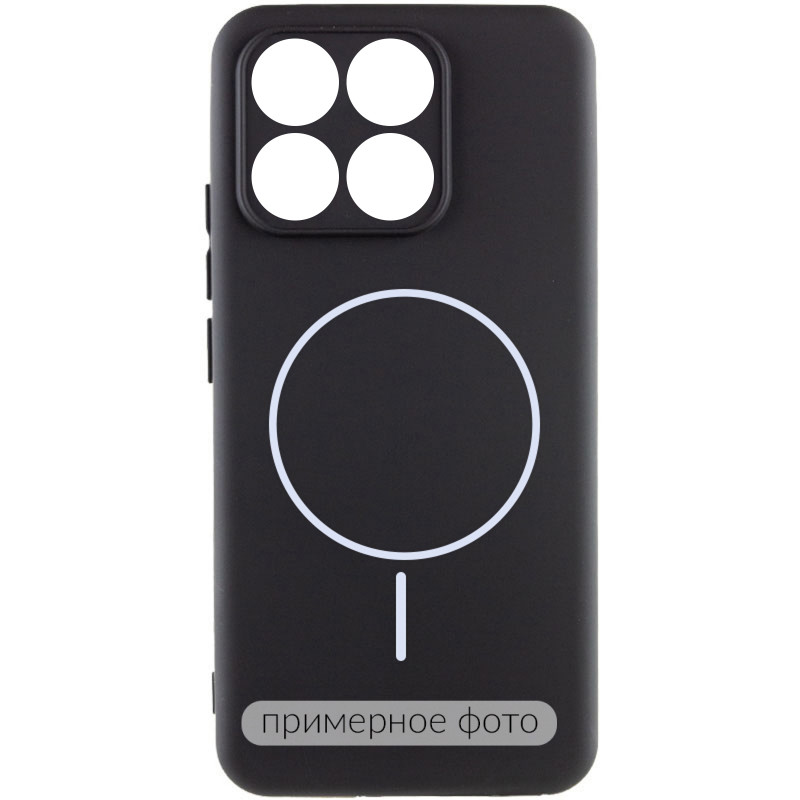 Чехол Silicone Cover Lakshmi Full Camera (AA) with Magnetic Fit для Motorola Moto G86 5G (Черный / Black)