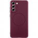 Чохол Silicone Cover Lakshmi Full Camera (AA) with Magnetic Fit на Samsung Galaxy S21 FE (Бордовий / Marsala)