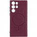 Чохол Silicone Cover Lakshmi Full Camera (AA) with Magnetic Fit на Samsung Galaxy S23 Ultra (Бордовий / Marsala)