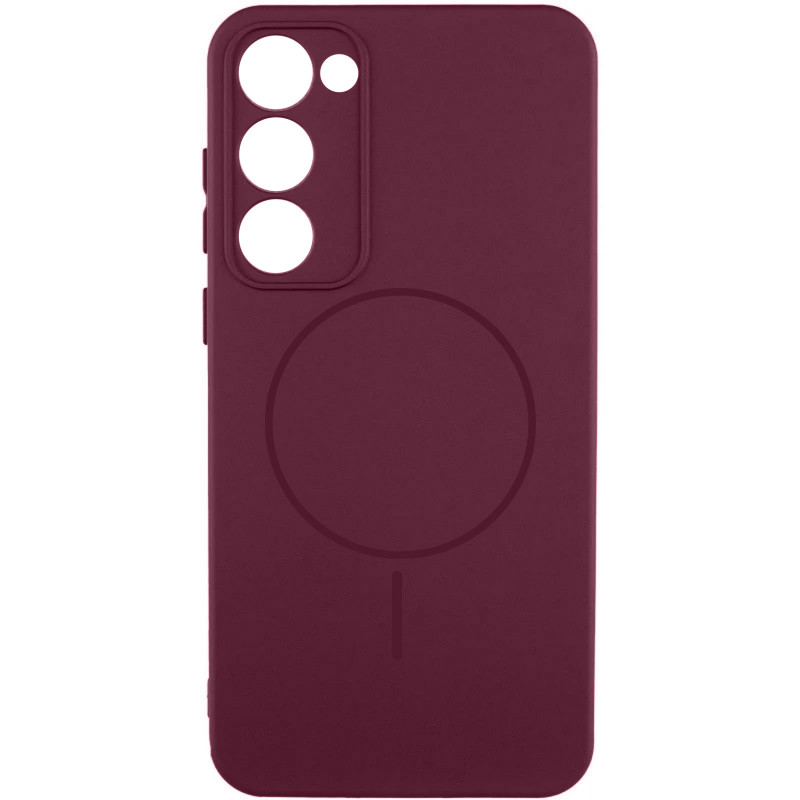 Чохол Silicone Cover Lakshmi Full Camera (AA) with Magnetic Fit на Xiaomi Redmi 15 (EU) (Бордовий / Marsala)
